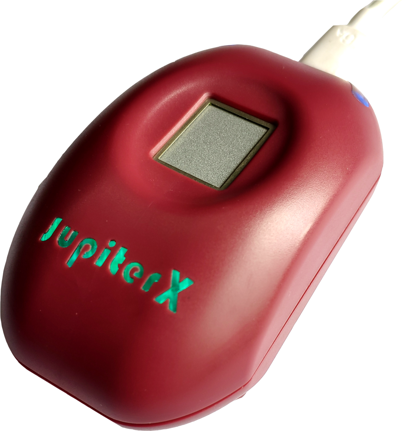 発光ロゴを備えた指紋認証デバイス JupiterX